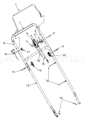 Part Location Diagram of 720-0314 MTD Knob-handle